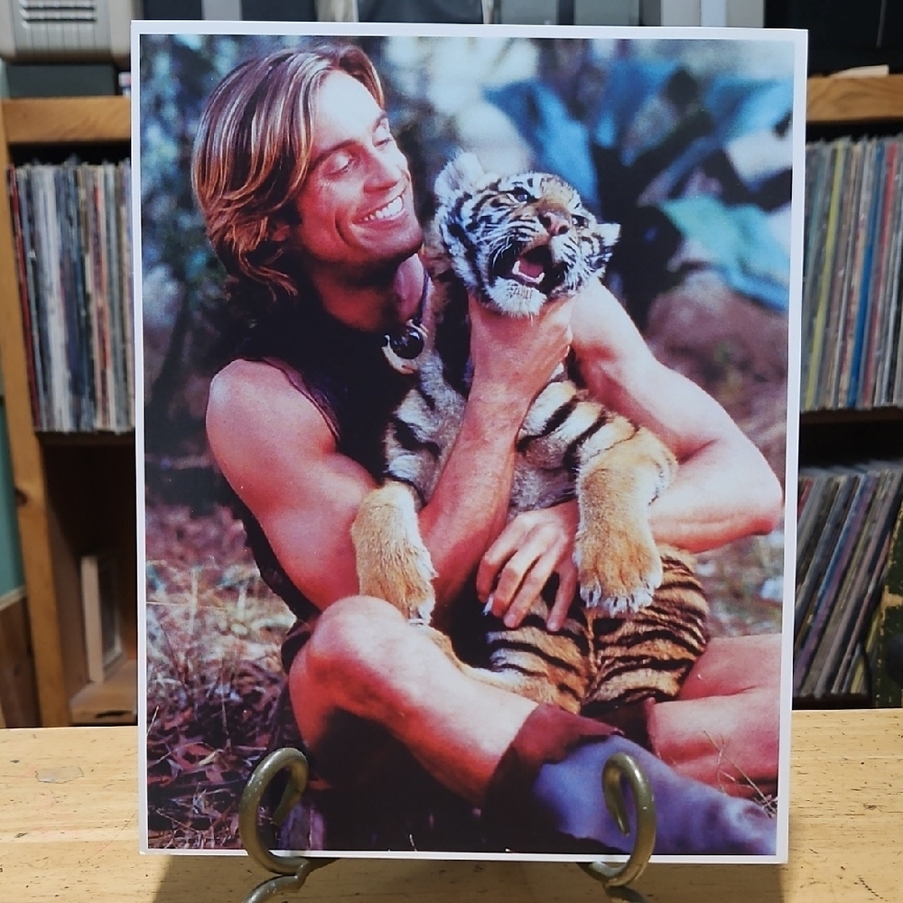 Daniel Goddard as Dar "Beastmaster"  with Tiger Cub Print